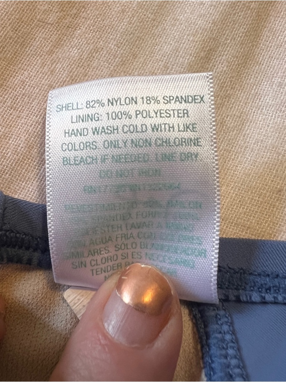 Kona Sol Light Blue Zip Front Women's Swimsuit L - Picture 5 of 11